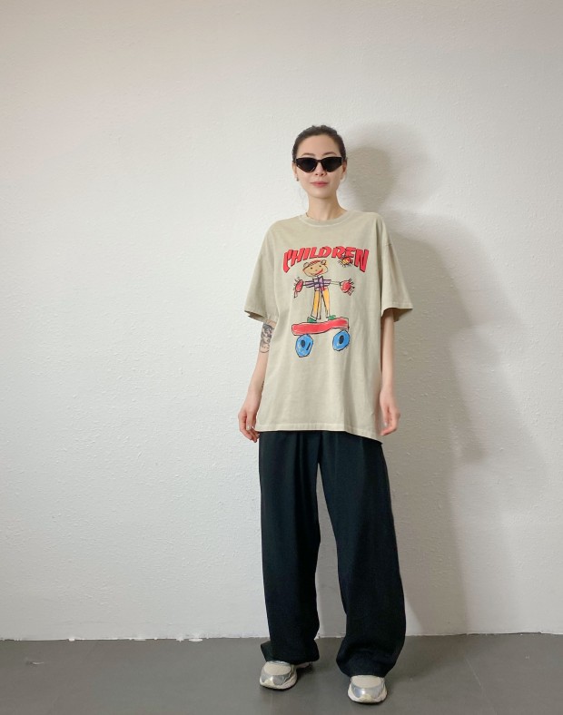 Kids Drawing Print Tee 250307